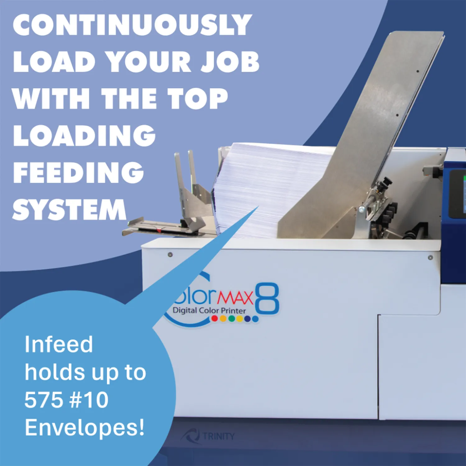 Formax ColorMax8C Digital Color Printing Machine with Conveyor for Envelopes & Documents